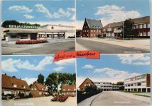49828 W4458 Neuenhaus , Dinkel - Bahnhofstraße Schule Haus Baum Blumen