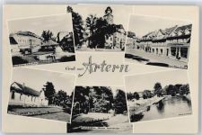 06556 O4730 Artern /Unstrut - Geschwister-Scholl-Platz, Solbad, Freilichtbühne, Schwimmbad, Ratahsu