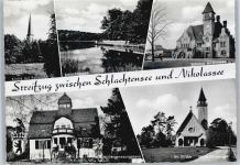 10115 W1000 Berlin, Nikolassee - Bahnhof, Kirche, Müttergenesungsheim