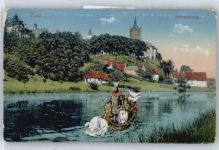 33829 W4807 Cleve - Schwanenburg, Fluss, Schwan, Boot