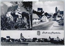 89340 W8874 Leipheim - Schloss, Siedlung, Gesamtansicht