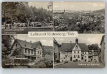 99636 O5235 Rastenberg - Schwimmbad, Jugendherberge, Rathaus, Gaststätte Ratskeller