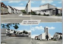 64569 W6085 Nauheim , Kr Groß-Gerau - Rathaus Kirche Auto