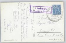 98749 O6433 Scheibe-Alsbach - Landpoststempel Limbach