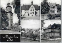 99636 O5235 Rastenberg - Kirche, Rathaus, JUgendherberge, Kulturhaus
