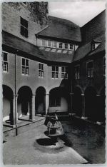 47533 W4190 Kleve , Niederrhein - Schloß Schwanenburg, Brunnen AKU2
