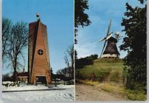25693 W2220 St. Michaelisdonn - Kirche, Glockenturm, Windmühle, Hoper Mühle