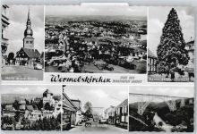 42929 W5632 Wermelskirchen - Marktplatz, Kirche, Mammutkiefer, Schloß Burg, Kölner Straße, Müngstener Brücke