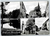 92709 W8481 Moosbach b Vohenstrauß - Hauptstrasse , Marktplatz
