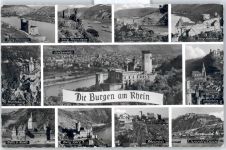 56112 W5420 Lahnstein - Mehrfachansicht Burgen am Rhein