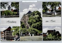 38315 W3342 Hornburg , Kr Wolfenbüttel - Kirche, Ehrenmal, Marktplatz, Burg