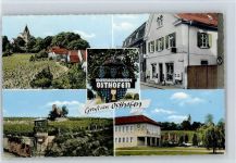 67574 W6522 Osthofen , Rheinhess - Schule , Weinberge