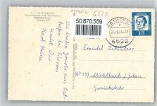 67574 W6522 Osthofen , Rheinhess - Schule , Weinberge