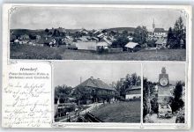 4281 Henndorf - Gesamtansicht, Grabstelle und Sterbehaus Stelzhamers