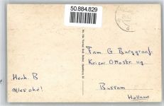 29303 W3103 Bergen , Kr Celle - Kaserne, Offizier-Kasino, Brücke, Alte Wacholder