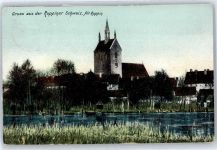 16816 O1952 Alt Ruppin - Blick zur Kirche