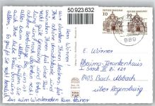86551 W8890 Aichach a d Paar - Blick vom oberen Tor auf die Hl.-Geist-Spitalkirche