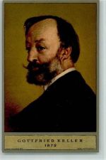 Gottfried Keller Porträt - Ganzsache Bundesfeier 1919 Schweiz Ganzsache