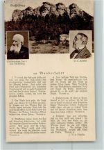 W8623 Bad Staffelstein Lied Wanderfahrt Einsiedelmann Ivo vom Staffelberg Victor v. Scheffel