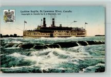 Dampfer - Lachine Rapida, St. Lawrence River 1922 AK