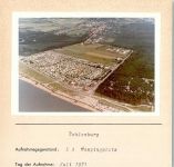 27472 W2190 Sahlenburg FOTO KEINE AK Campingplatz Foto montiert auf Karton