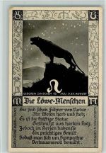 Die Löwe Menschen AK Horoskop
