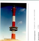 26486 W2946 Wangerooge , Nordseebad FOTO KEINE AK Neuer Leuchtturm Foto montiert auf Karton