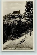 Kynast Chojnik 1938 Foto AK Riesengebirge- Burgruine AK