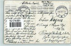 Automobil aus Blüten - Vergissmeinicht - Geburtstag AK Blütenbild 1911 Prägedruck