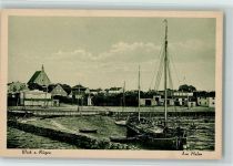18556 O2362 Wiek - Am Hafen Segelboot