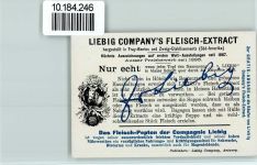 Sammelbild Liebig Esel , Mittel Europa Esel