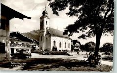 83259 W8211 Schleching - Kirchplatz Kirche Friedhof