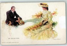 sign Edward Gross - the yellow Peril AK Buch lesen 1909 Gebrauchsspuren