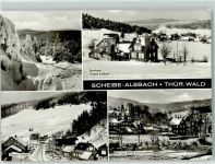 98749 O6433 Scheibe-Alsbach - Steinheid Ortsteil Limbach Unterer Ortsteil Blick zum FDGB-Erholungsheim Winter