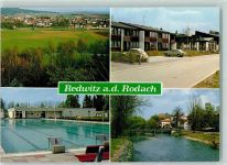 96257 W8627 Redwitz a d Rodach - Schwimmbad VW-Käfer Rückseite mit Abschürfungen bzw Kleberesten