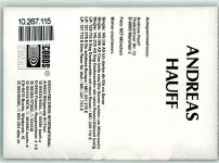 Andreas Hauff Originalautogramm Schlagersänger