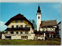 83404 W8229 Ainring Gebrauchsspuren Rückseite mit Abschürfungen und Kleberesten Restaurant Ulrichshögl
