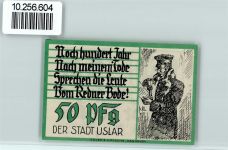 37170 W3418 Uslar - Notgeld 50 Pfennig