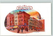 Chicago Künstlerkarte The Berghoff Restaurant West Adams Street
