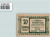 6167 Neustift im Stubaital - Notgeldschein Heller