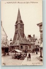 14600 Honfleur - Marktszene Kirche St. Catherine