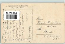 Teufel Engel Küsse AK Fischerova-Kvechova, M. 1928