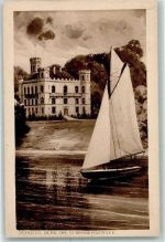 82335 W8137 Berg , Starnberger See - Schloss Berg Segelschiff