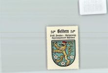 47608 W4170 Geldern - Vignette Wappen Kaffee Hag ca 1920-1940