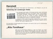 21271 W2116 Hanstedt , Nordheide KEINE AK Gasthaus Alte Forsthaus Mercedes Benz