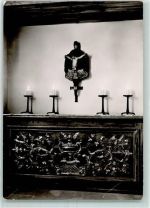 66636 W6695 Tholey Gebrauchsspuren Abteikirche Dreifaltigkeitsaltar