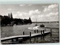 10115 W1000 Nikolassee - Schwanenwerder Bootssteg Segelboote Motorboot
