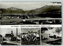 82439 W8119 Großweil - Jochberg Herzogstand Autobahn München-Garmisch Kapelle Tracht Hut