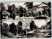 02953 O7582 Bad Muskau - Schloßruine Moorbad Schlossgarten Freilichtbühne