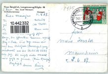 87538 W8975 Langenwang , Allgäu Gebrauchsspuren Haus Bergblick Bes.Josef Hörmann